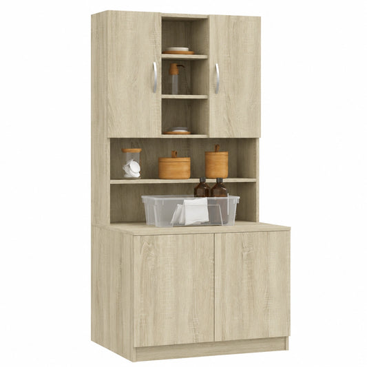 Armadio lavatrice rovere Sonoma, 70,5x24x90 cm, ante bagno e lavanderia