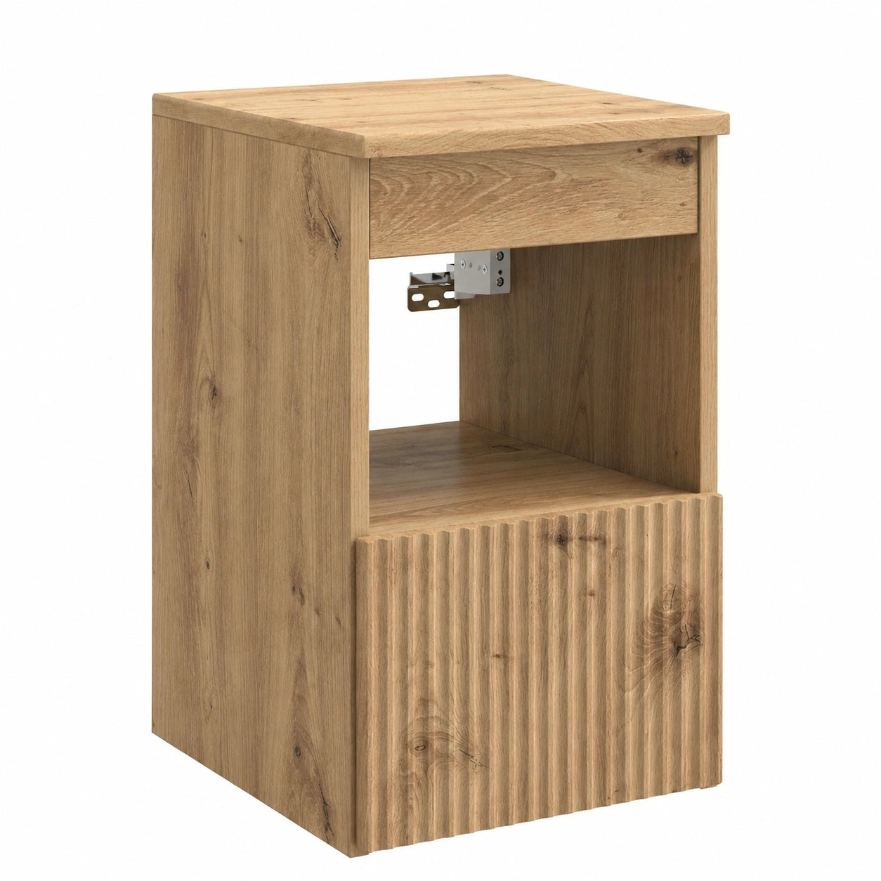 Mobile da bagno in rovere chiaro 30x35x50 cm con ante e cassetto