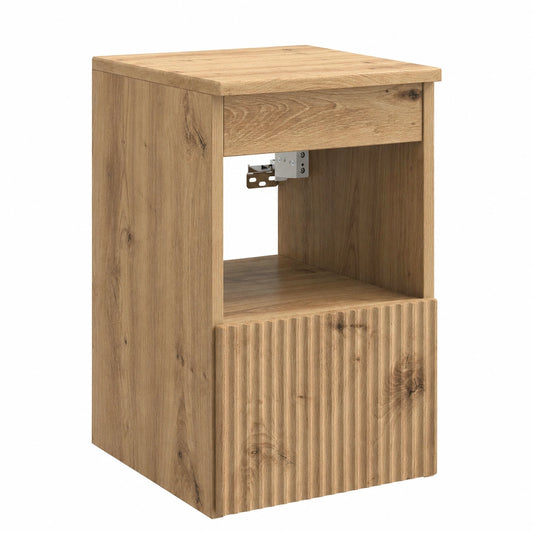 Mobile da bagno in rovere chiaro 30x35x50 cm con ante e cassetto